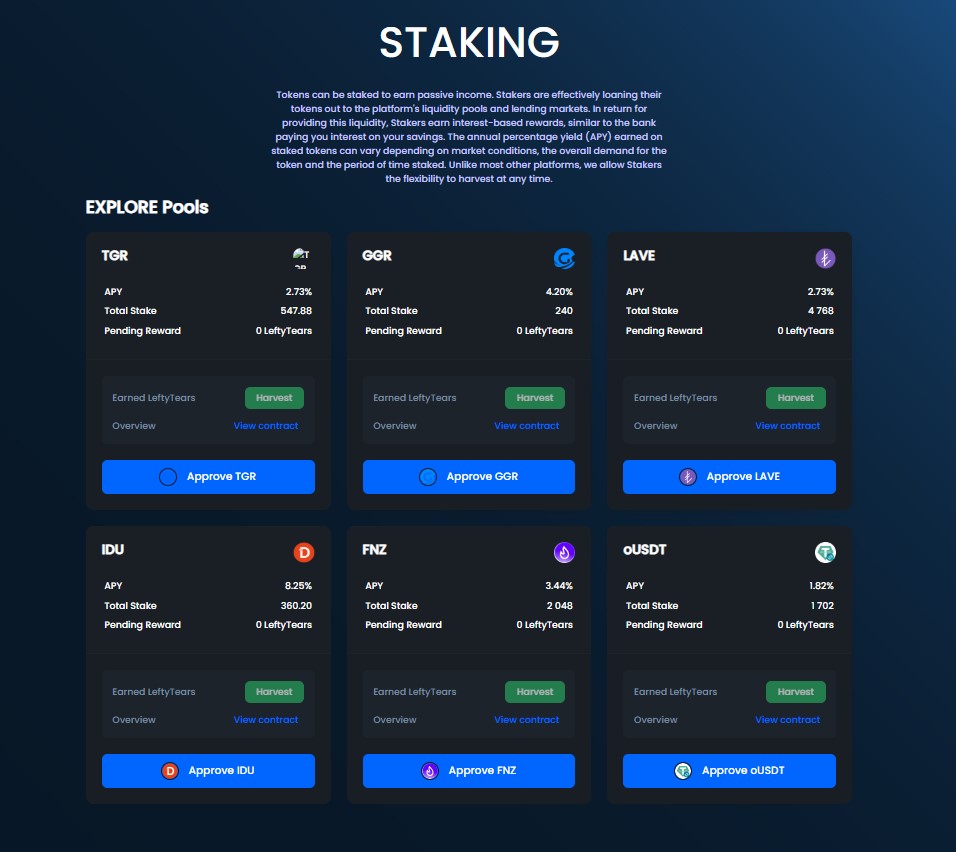 TON DEX STAKING